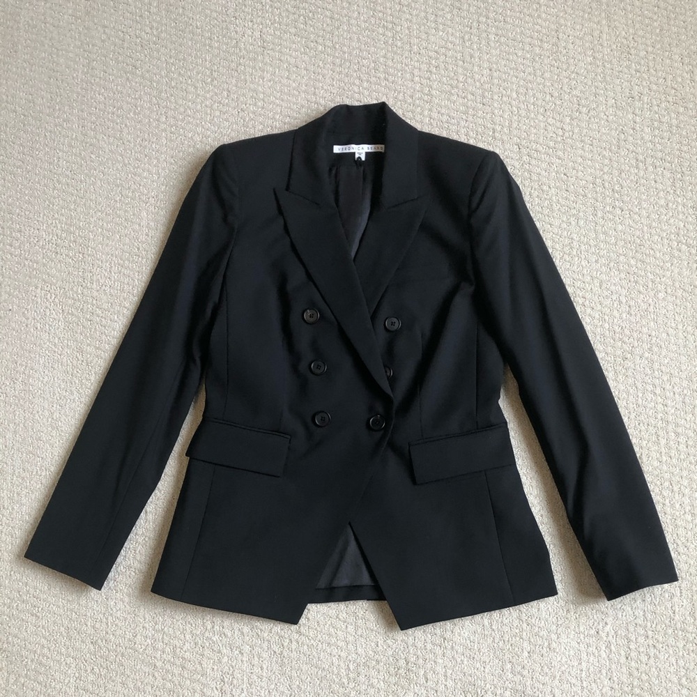 NWOT Veronica Beard Double Breasted Dickey Blazer
